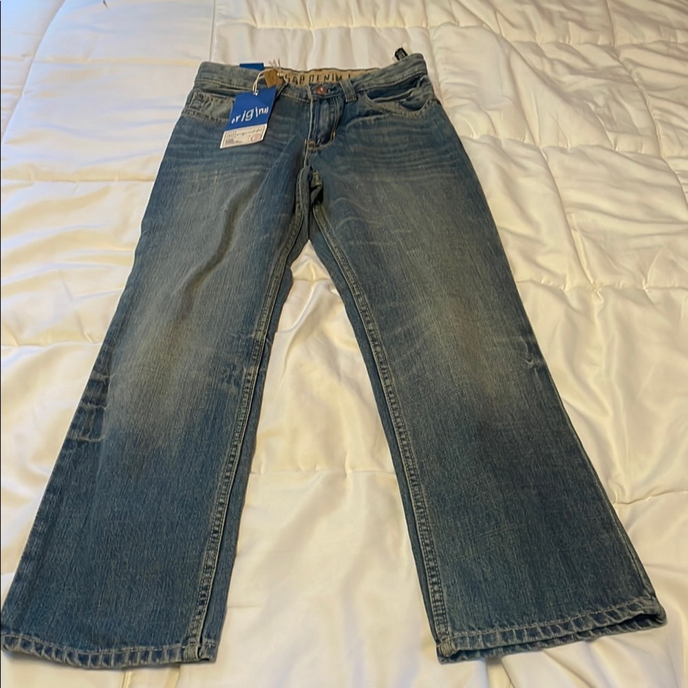 GAP Boy’s Size 10 slim NWT Bootcut Jeans in Classic Blue